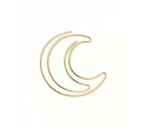 Matr Boomie Marque-page fait à la main en fil d'or | Nature minimaliste et formes célestes | Cadeaux esthétiques pour les amateurs de livres, les lecteurs et les gardiens de journal (lune)