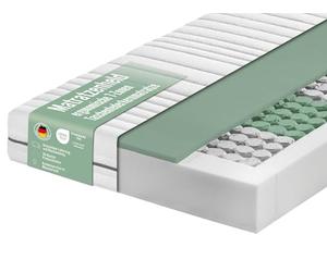 Matratzenheld Relax Matelas 90 x 200 cm à ressorts ensachés Dureté H4 | Certifié Öko-TEX | Matelas ergonomique 7 zones | Hauteur 18 cm | Hypoallergénique et antibactérien 90 x 200 cm