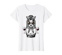 Matreshka Fille Russe Russie pour Russes Vin Matryoshka T-Shirt Graphique avec Valeur