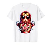 Matreshka Fille Russe Russie pour Russes Vin Matryoshka T-Shirt Graphique avec Valeur