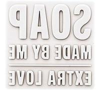 Matrice à savon thermoformée carrée - Made by me - Extra love Multicolore G