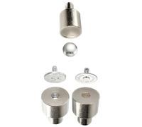 Matrice de boutons magnétiques pour machine à presser à la main - 14, 18 mm - Double capuchon sans couture - Lot de matrices de boutons magnétiques (14 mm)