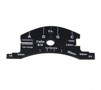 Matrice de chevalet de luthier professionnel, outil de mesure, pour violon, violoncelle, contrebasse, mesure de la hauteur, grattoir de touche, outil de réparation d'instruments (violoncelle 4/4)