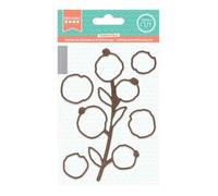 Matrice de coupe Artemio - Branche et baies - 13 x 5,5 cm - 5 pcs