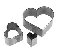 Matrice de découpage cœur, Set de 3 tailles 15 mm 30 mm 50 mm pour cuir outil de découpe précis pour loisirs créatifs