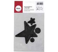 Matrice de découpage en acier 6.8 x 6 x 1 cm - Etoiles Gris G