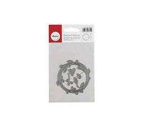 Matrice de découpe Ø 7,5 cm - Couronne de fleurs - Rayher Gris G