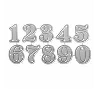 Rayher Matrice de découpe Small Numbers Transparent G - 1,9 x 0,8 cm