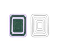 Matrice de découpe : 6 cadres à coins arrondis | Compatible BigShot | Compatible avec toutes les machines de découpe courantes.