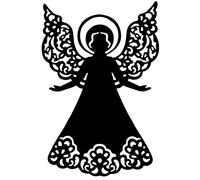 Matrice de découpe Ange 2, 9,5 cm x 14,4 cm, compatible avec les machines de découpe courantes pour créer des étiquettes cadeaux, des cartes de vœux, des anges de Noël, des adresses de l'Avent