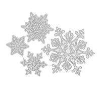 Matrice de découpe artisanale, planche à découper en acier au carbone, matrices de découpe de bordure en forme de flocon de neige, pochoirs de découpe pour décoration Fournitures