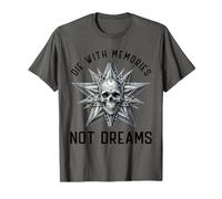 Matrice de découpe crâne avec Souvenirs, Pas de rêves T-Shirt