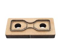 Matrice de Découpe du Cuir, 5,7x2,6 Pouces, Moule de Découpe du Cuir, Coupe-estampage en Bois pour L'artisanat du Cuir