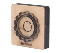 Matrice de découpe du cuir avec base en bois en forme de fleur, diamètre extérieur de 60 mm