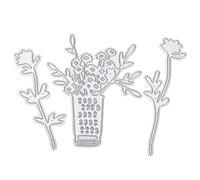 Matrice de découpe en acier au carbone pour gaufrage en forme de vase, ensemble de découpes pour cartes à découper et loisirs créatifs
