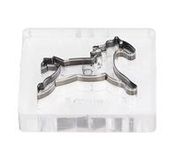 Matrice de découpe en forme de cheval, poinçon en acier allié pour cuir avec bord net et tranchant, moule de précision à faire soi-même pour le travail du cuir, du carton, du plast