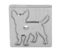 Matrice de découpe en forme de chien, emporte-pièce en acier allié pour le cuir, modèle de précision en forme de chien pour le cuir, le tissu et l’argile - outil de bricolage