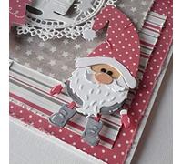 Matrice de découpe en forme de nain de Père Noël, pour scrapbooking, papier photo, cartes, gaufrage, bricolage, cadeau d'anniversaire, matrices de découpe