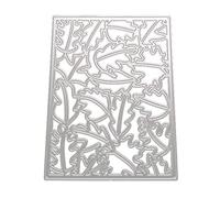 Matrice de découpe en métal avec feuilles et mots - Cadeau créatif pour enfants, adolescents, garçons, Noël - Pour la fabrication de cartes