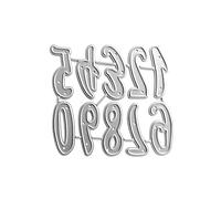 Matrice de découpe en métal avec lettres et chiffres - Pochoir de gaufrage en acier au carbone - Pochoir pour scrapbooking - Pour la fabrication de cartes