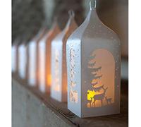 Matrice de découpe en métal en forme de lanterne de Noël, sapin de Noël, cerf, élan, pochoirs de découpe pour le bricolage, le scrapbooking, les décorations en papier, la fabrication de cartes