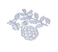 Matrice de découpe en métal en forme de pomme de pin pour la fabrication de cartes de Noël et sapin de Noël