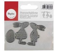 Matrice de découpe en métal Lapins Gris G