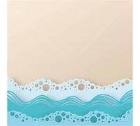 Matrice de découpe en métal motif océan, plage, vagues, arrière-plan d'été spécial, pochoir, cadeau décoratif, artisanat pour découpage, gaufrage, bricolage, scrapbooking, 1 pièce