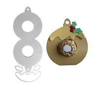 Matrice de Découpe en Métal Noel, Matrice de Découpe Noel Bonbons Scrapbooking Dies de Decoupe Scrapbooking Matrice de Découpe Outils Noel pour Bricolage Photo Card Decoration