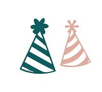 Matrice de découpe fine ZAG Anniversaires chapeaux fête 2u.