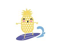 Matrice de découpe fine ZAG Été ananas 4u.
