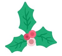 Matrice de découpe fine ZAG Noël houx