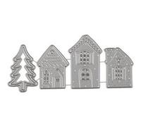 Matrice de découpe - Maison d'hiver - 4 pièces Gris G