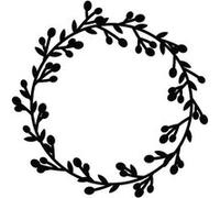 Matrice de découpe Merry Christmas - Couronne 9,5 cm - Artemio G
