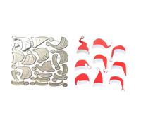 Matrice de Découpe Noël Scrapbooking Cutting Dies Pochoir Outil Découpage de Bonnet de Noël Matrices de Découpe pour Papier Carte Anniversaire Fête Mariage Cadeau Bricolage Décoration