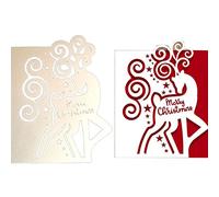 Matrice de Découpe Noël Scrapbooking Renne Cutting Dies Scrapbooking Dies de Decoupe Matrices de Découpe en Métal Pochoir Outil Découpage pour Papier Carte Album Décoration de Noël Artisanat