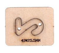 Matrice de Découpe Numéro 2, Lame en Acier Alliage et Planche en Bois, 41 x 25,5 mm - Découpe Précise et Rapide, Usage Polyvalent DIY et Artisanat