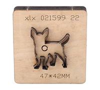 Matrice de découpe pour chien, emporte-pièce en acier allié pour cuir avec plaque en bois de bouleau, idéal pour les travaux manuels DIY, gabarit de précision à découper en forme