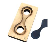 Matrice de découpe pour cuir - Fournitures d'artisanat précises en bois - Pochoir de fabrication de porte-clés en cuir - Pour petits projets, portefeuille, cartes, gaufrage, travaux manuels, femmes