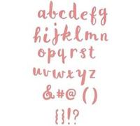 Matrice de découpe pour Sizzix - Alphabet minuscule Multicolore G