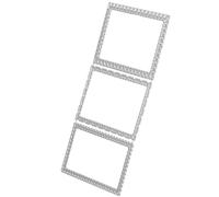 Matrice de Découpe Rectangle Cadre en Acier au Carbone | Effet Embossage, Bordure Décorative Réutilisable, pour Cartes, Albums et Papier Cartonné, Argenté