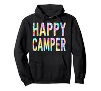 Matrice de découpe Vintage Tie Dye Happy Camper Summer Camp Life Bright Sweat à Capuche
