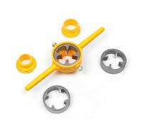 Matrice de filetage manuelle multifonctionnelle Imperial NPT 60 - Matrices à vis coniques pour plomberie en plastique - Tuyaux d'eau - Chrome vanadium de qualité supérieure - Traitement précis - Prise