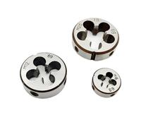 Matrice de filetage ronde Filière de filetage métrique ronde dure en acier allié, 1 pièce, filetage à droite, M2, M2.5, M3, M4, M5, M6, M7, M8, M9, M10, M12, M14, M15, M16(M2x0.4)