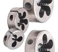 Matrice de filetage ronde réglable HSSE métrique-M11 à M24-ensemble de 2 pièces for les projets de travail des métaux et de bricolage(M12x1.75)