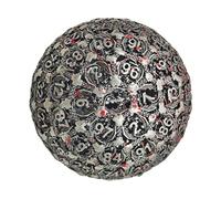 Matrice de Jeu polyédrique - Dés à Cent Faces, orbe en métal Solide, Motif numérique Complexe, artefact de Collection décoratif, Conception de gravée Robuste | pour Board Adventures Jeu de rôl