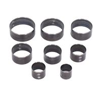Matrice de poinçonnage de coupe ronde en acier allié, prévention de la déformation, outils de poinçonnage du cuir 25-60mm 8 pièces