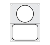 Matrice de scellage 2 récipients (1x 178x113 mm 1x 115 mm)