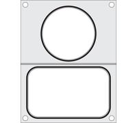 Matrice de scellage 2 récipients (1x 178x113 mm 1x 115 mm) - Hendi HENDI