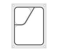 Matrice de scellage récipient Colt en deux compartiments 227x178 mm - Hendi HENDI